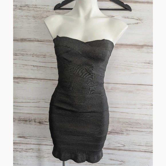 Pleasure Doing Business Strapless Bandage Dress Sz Small - Picture 1 of 8